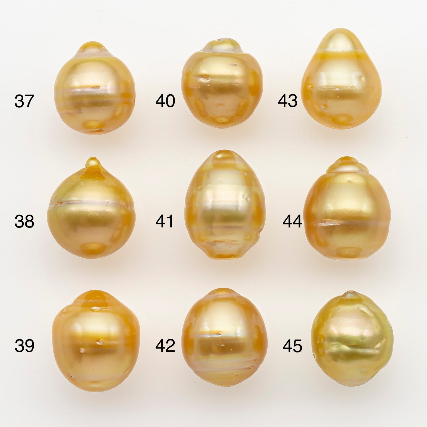 11-12mm South Sea Pearl in Natural Gold Color, Loose Drop Shape, Undrilled for Jewelry Making, SKU # 2722GS