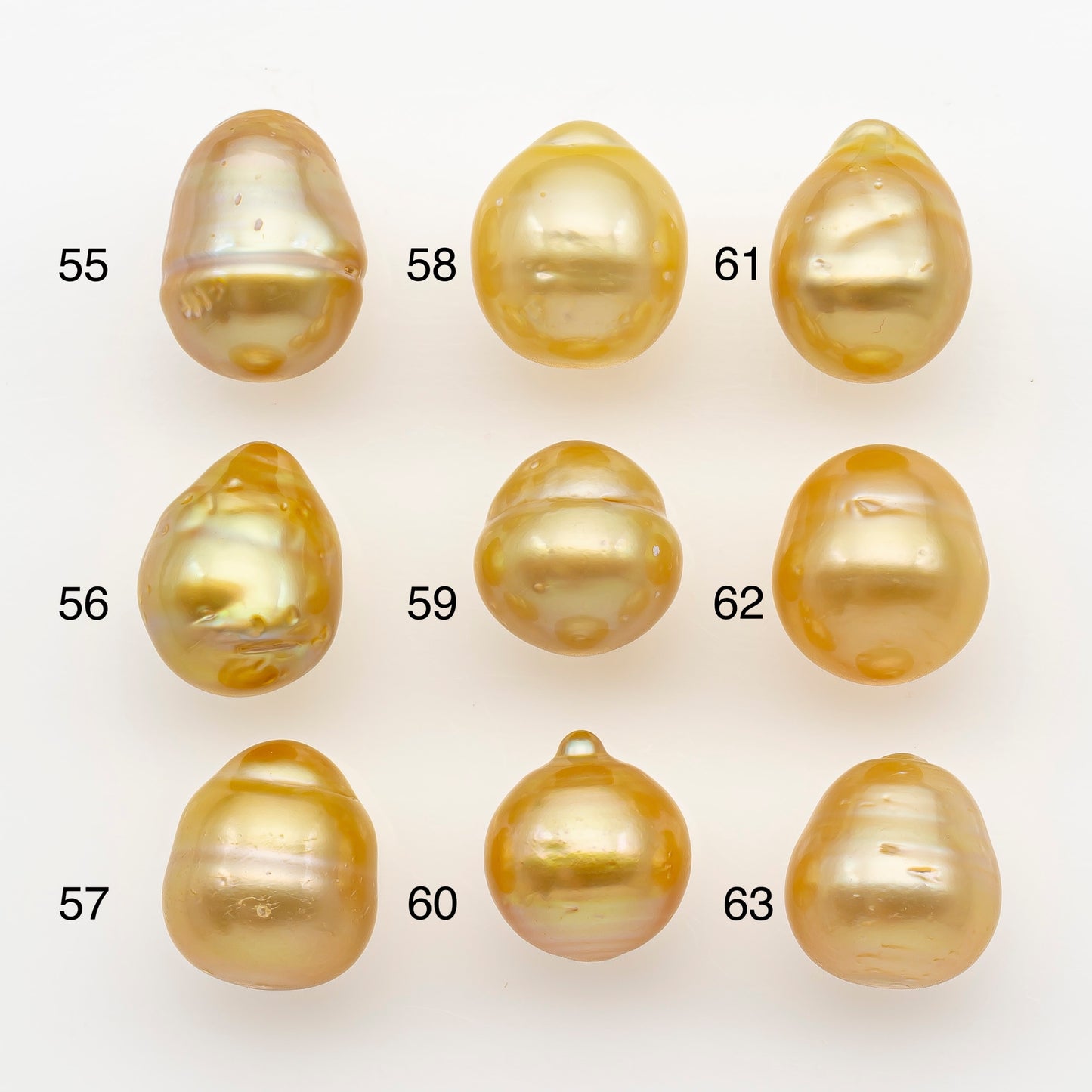11-12mm South Sea Pearl in Natural Gold Color, Loose Drop Shape, Undrilled for Jewelry Making, SKU # 2722GS