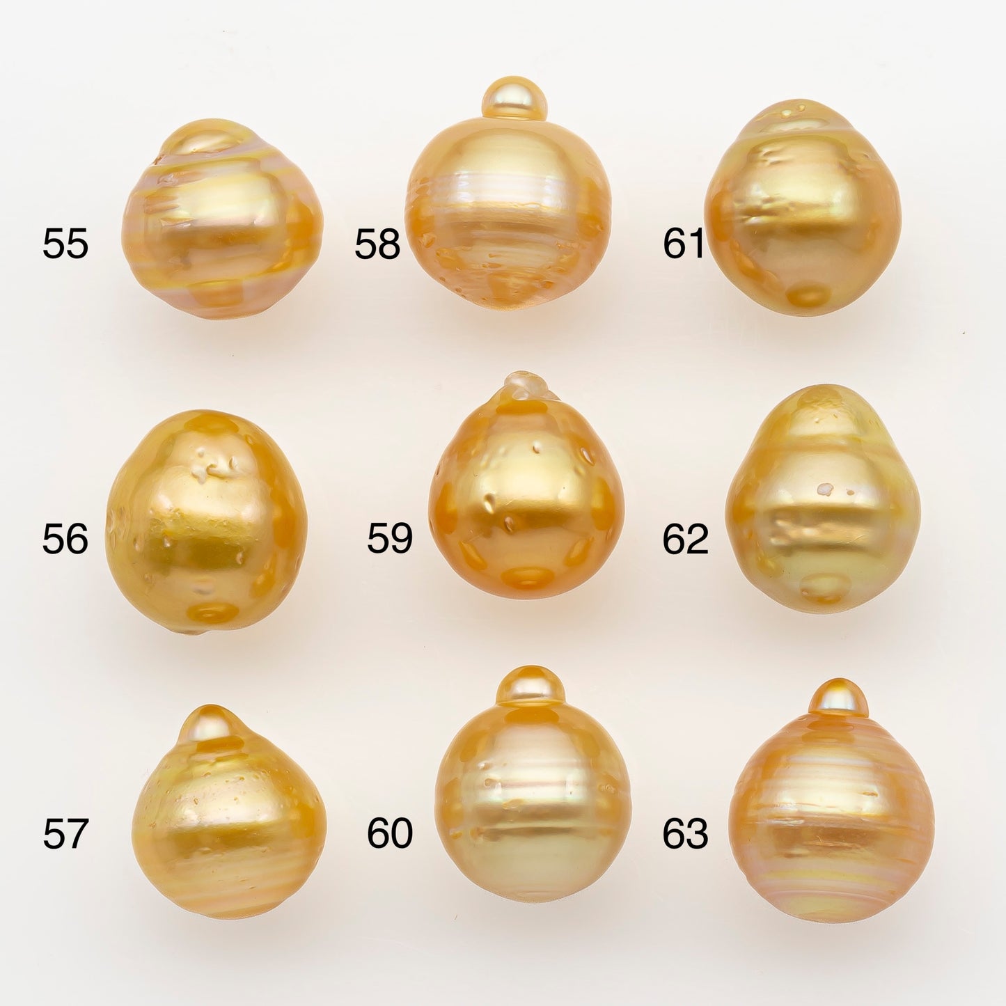 11-12mm South Sea Pearl in Natural Gold Color, Loose Drop Shape, Undrilled for Jewelry Making, SKU # 2723GS