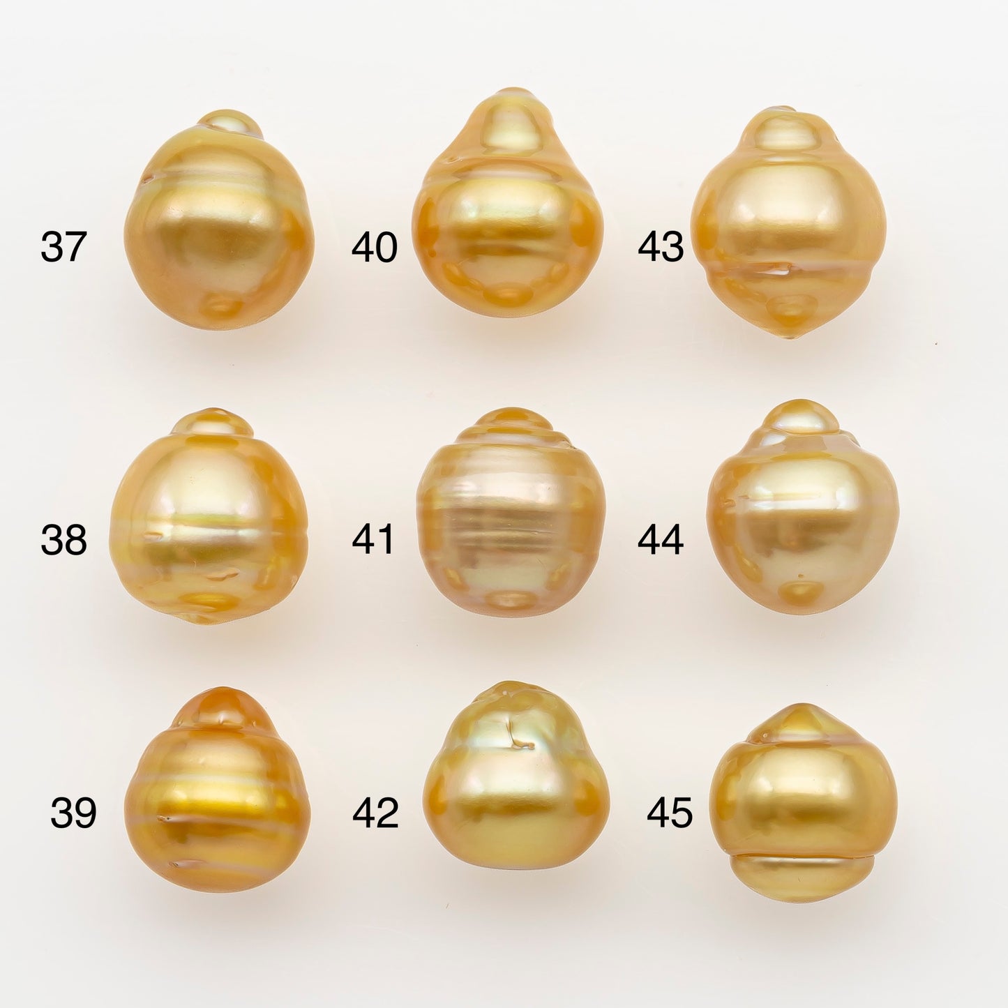 11-12mm South Sea Pearl in Natural Gold Color, Loose Drop Shape, Undrilled for Jewelry Making, SKU # 2725GS