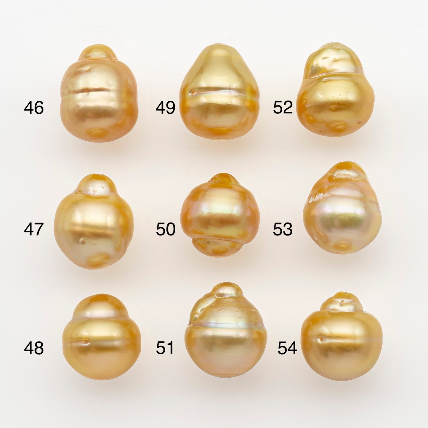 11-12mm South Sea Pearl in Natural Gold Color, Loose Drop Shape, Undrilled for Jewelry Making, SKU # 2725GS