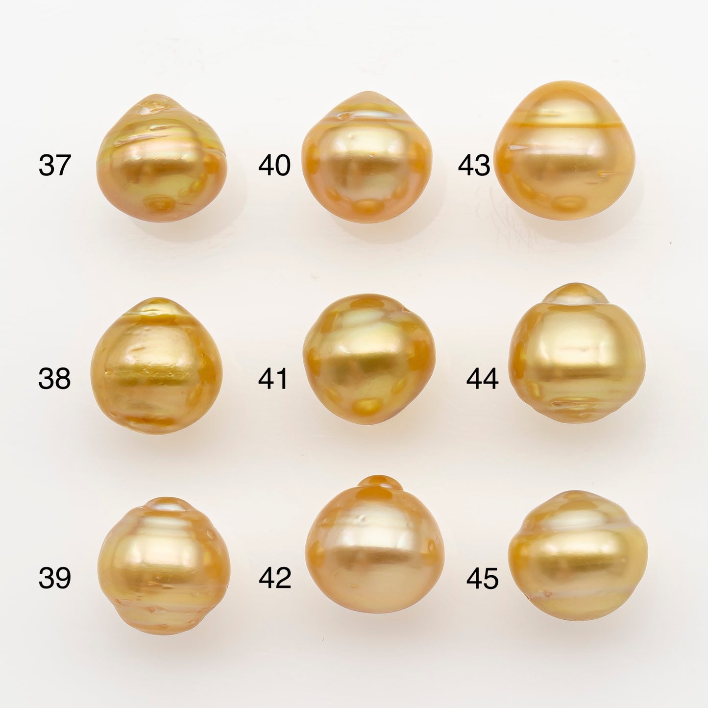 11-12mm South Sea Pearl in Natural Gold Color, Loose Drop Shape, Undrilled for Jewelry Making, SKU # 2726GS