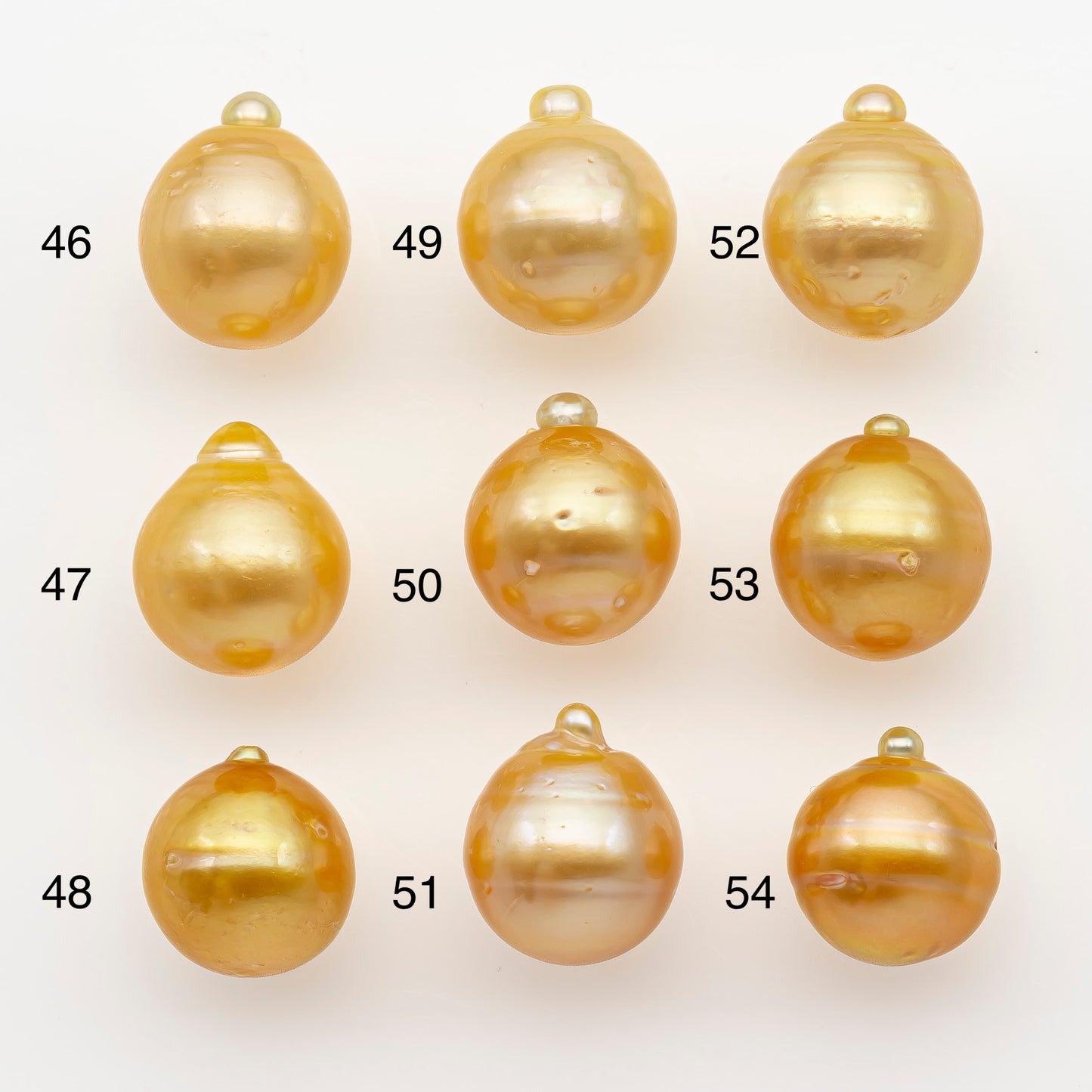11-12mm South Sea Pearl in Natural Gold Color, Loose Drop Shape, Undrilled for Jewelry Making, SKU # 2726GS