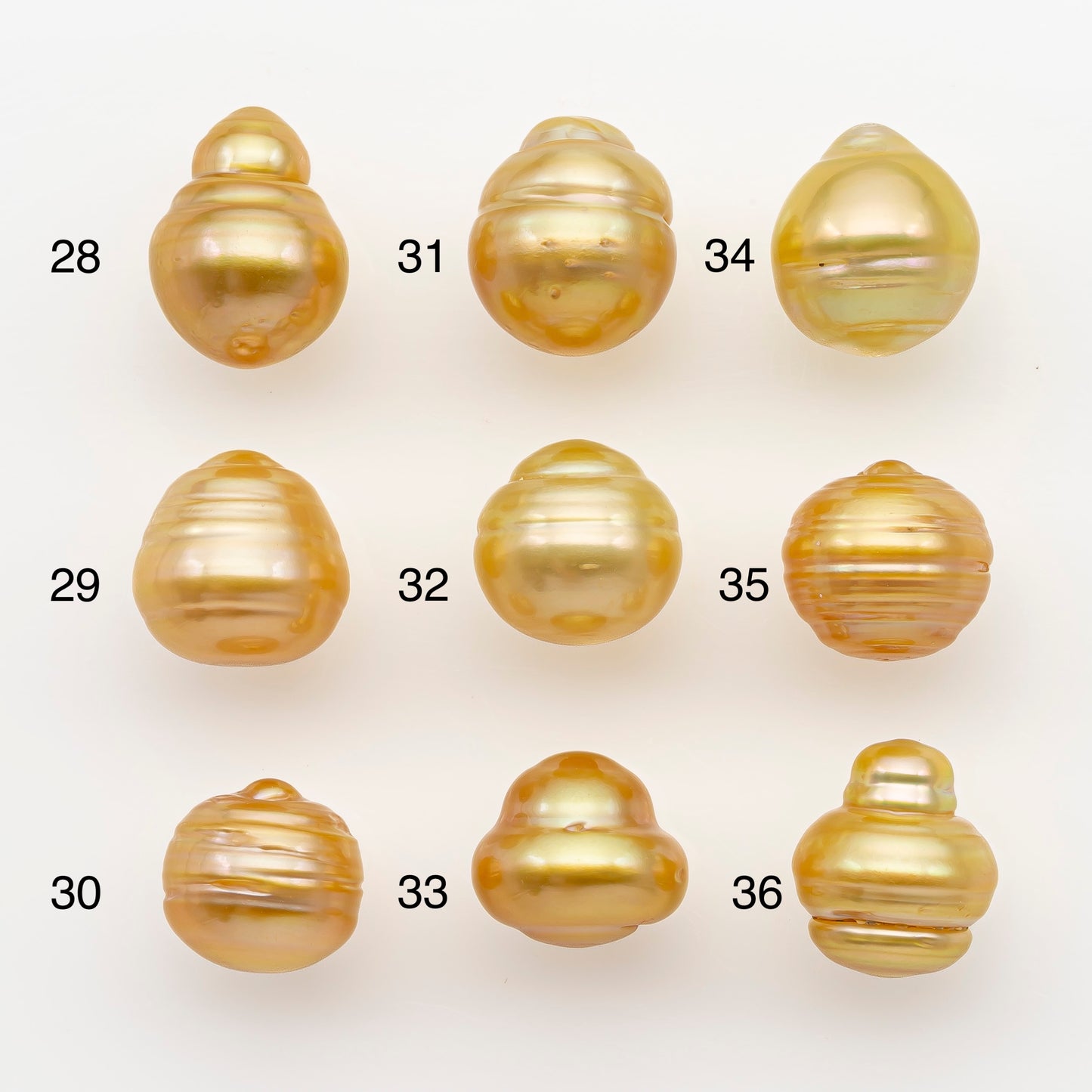 11-12mm South Sea Pearl in Natural Gold Color, Loose Drop Shape, Undrilled for Jewelry Making, SKU # 2727GS