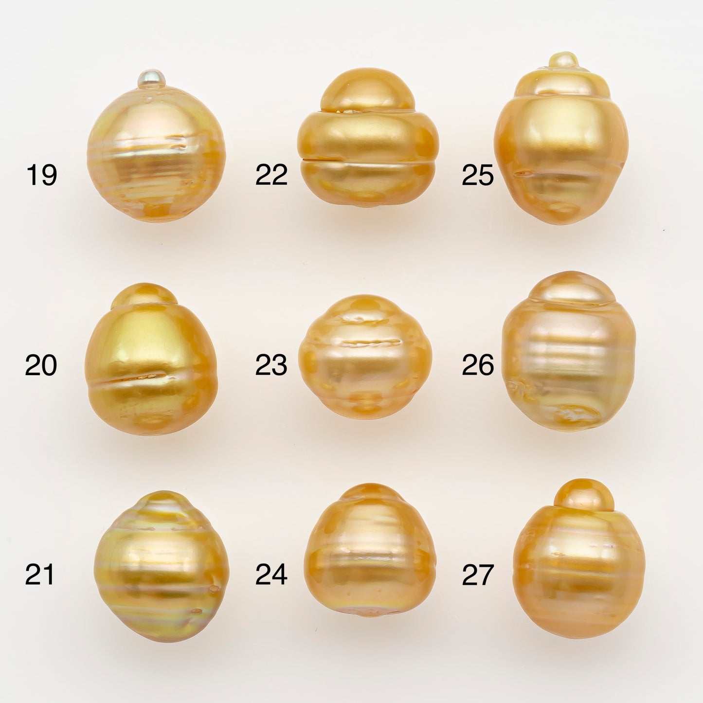 11-12mm South Sea Pearl in Natural Gold Color, Loose Drop Shape, Undrilled for Jewelry Making, SKU # 2728GS