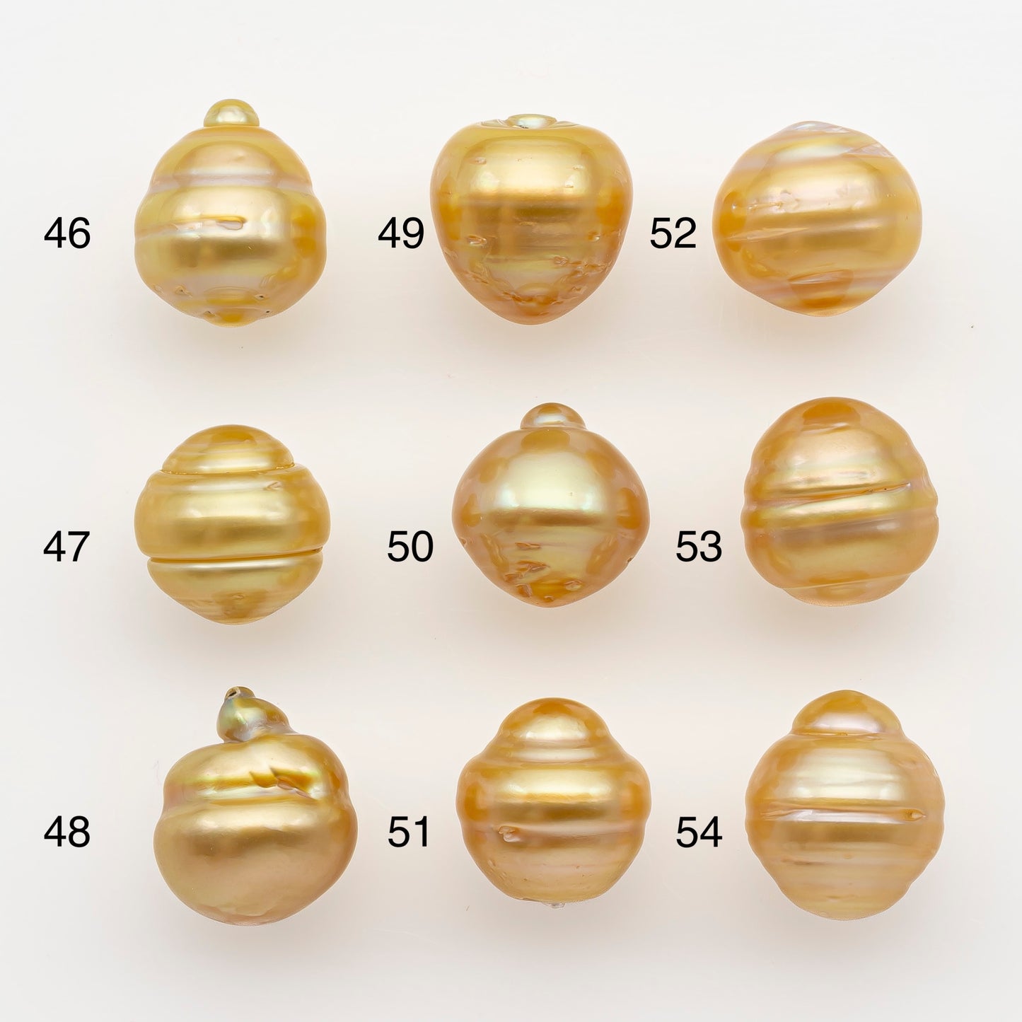 11-12mm South Sea Pearl in Natural Gold Color, Loose Drop Shape, Undrilled for Jewelry Making, SKU # 2728GS