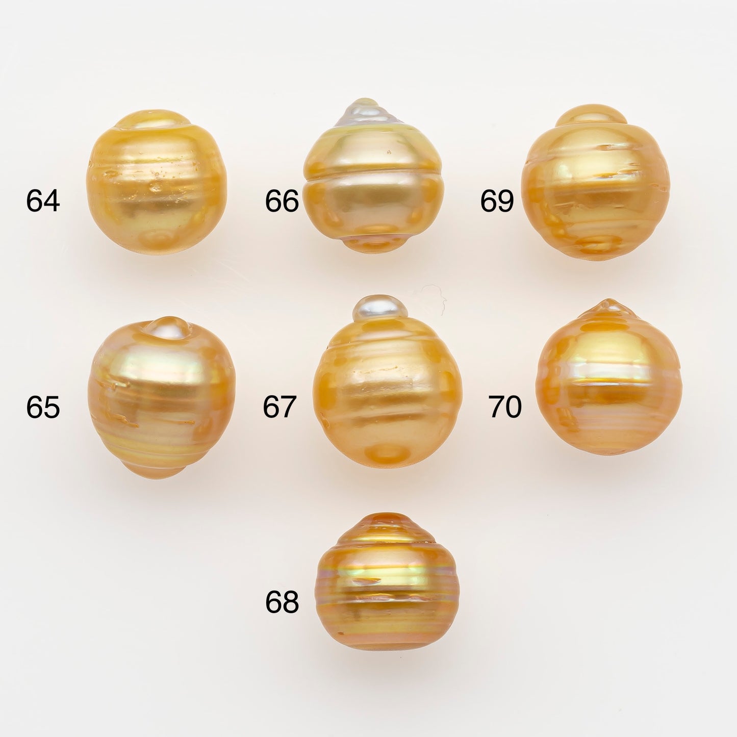 11-12mm South Sea Pearl in Natural Gold Color, Loose Drop Shape, Undrilled for Jewelry Making, SKU # 2728GS