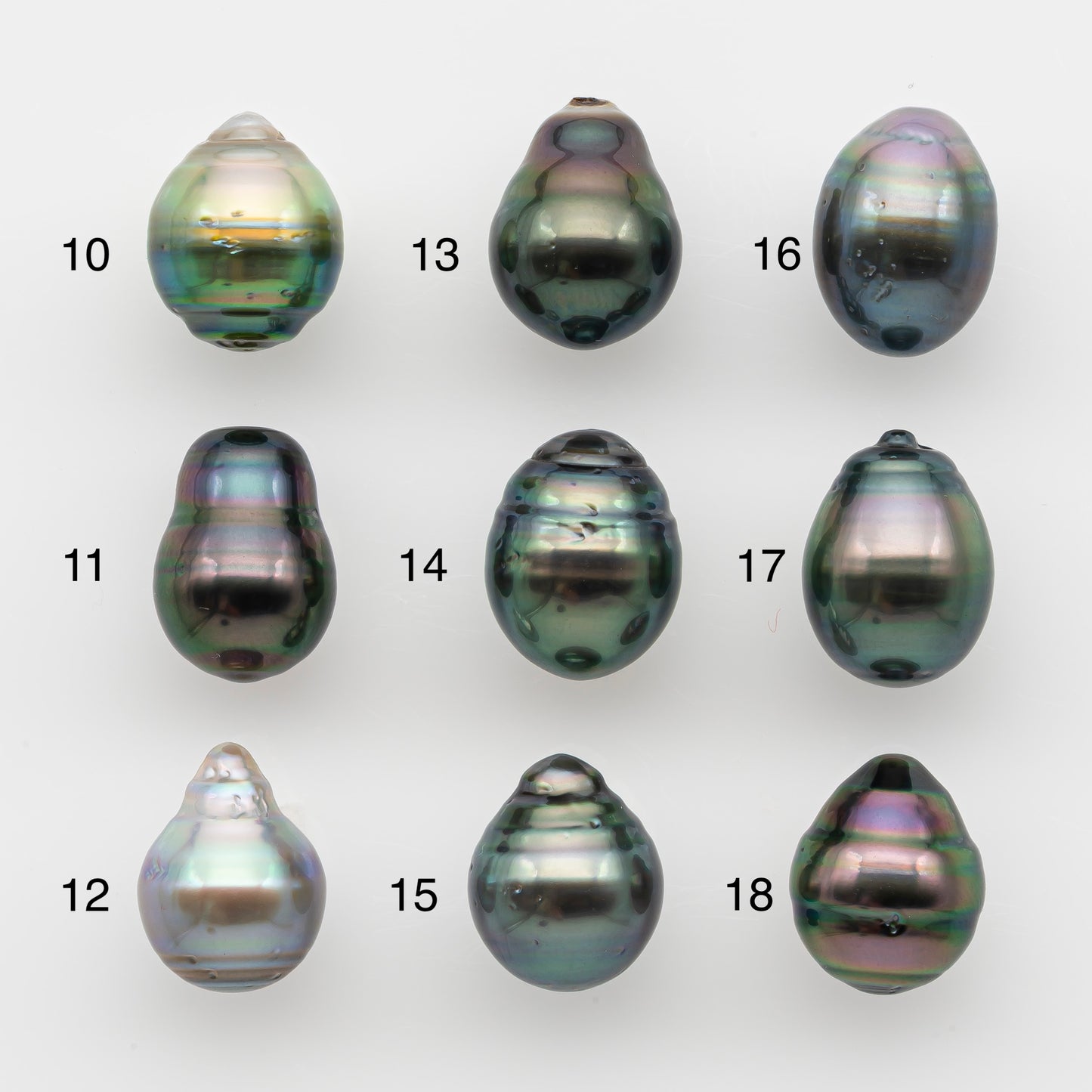 10-11mm Tahitian Pearl, Loose Undrilled with High Luster and for Jewelry Making, SKU # 2731TH