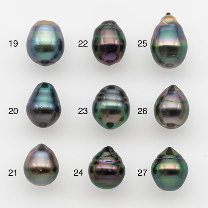 10-11mm Tahitian Pearl, Loose Undrilled with High Luster and for Jewelry Making, SKU # 2731TH