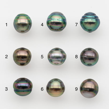 10-11mm Tahitian Pearl, Loose Undrilled with High Luster and for Jewelry Making, SKU # 2732TH