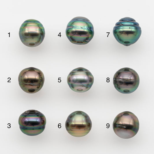 10-11mm Tahitian Pearl, Loose Undrilled with High Luster and for Jewelry Making, SKU # 2732TH