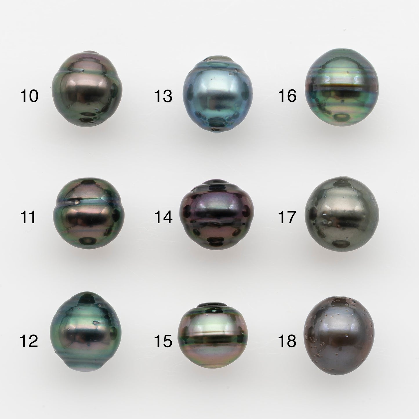 10-11mm Tahitian Pearl, Loose Undrilled with High Luster and for Jewelry Making, SKU # 2732TH