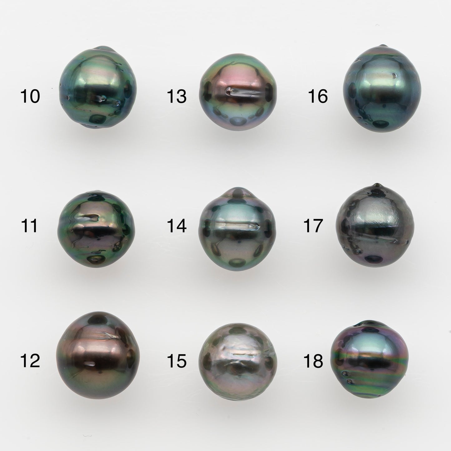 10-11mm Tahitian Pearl, Loose Undrilled with High Luster and for Jewelry Making, SKU # 2734TH