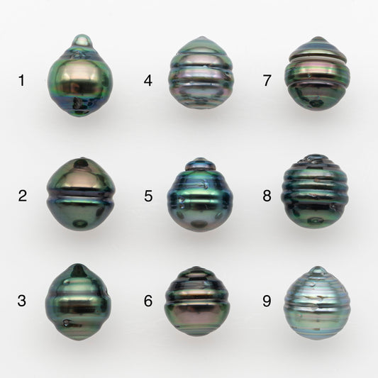 10-11mm Tahitian Pearl, Loose Undrilled with High Luster and for Jewelry Making, SKU # 2736TH