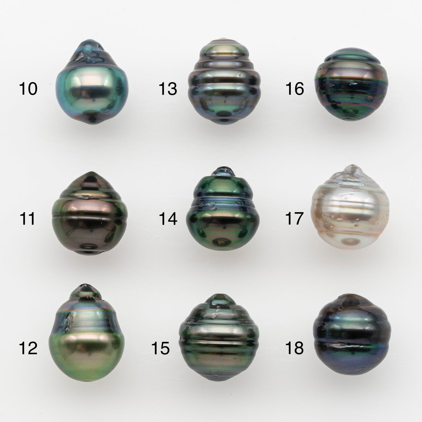 10-11mm Tahitian Pearl, Loose Undrilled with High Luster and for Jewelry Making, SKU # 2736TH