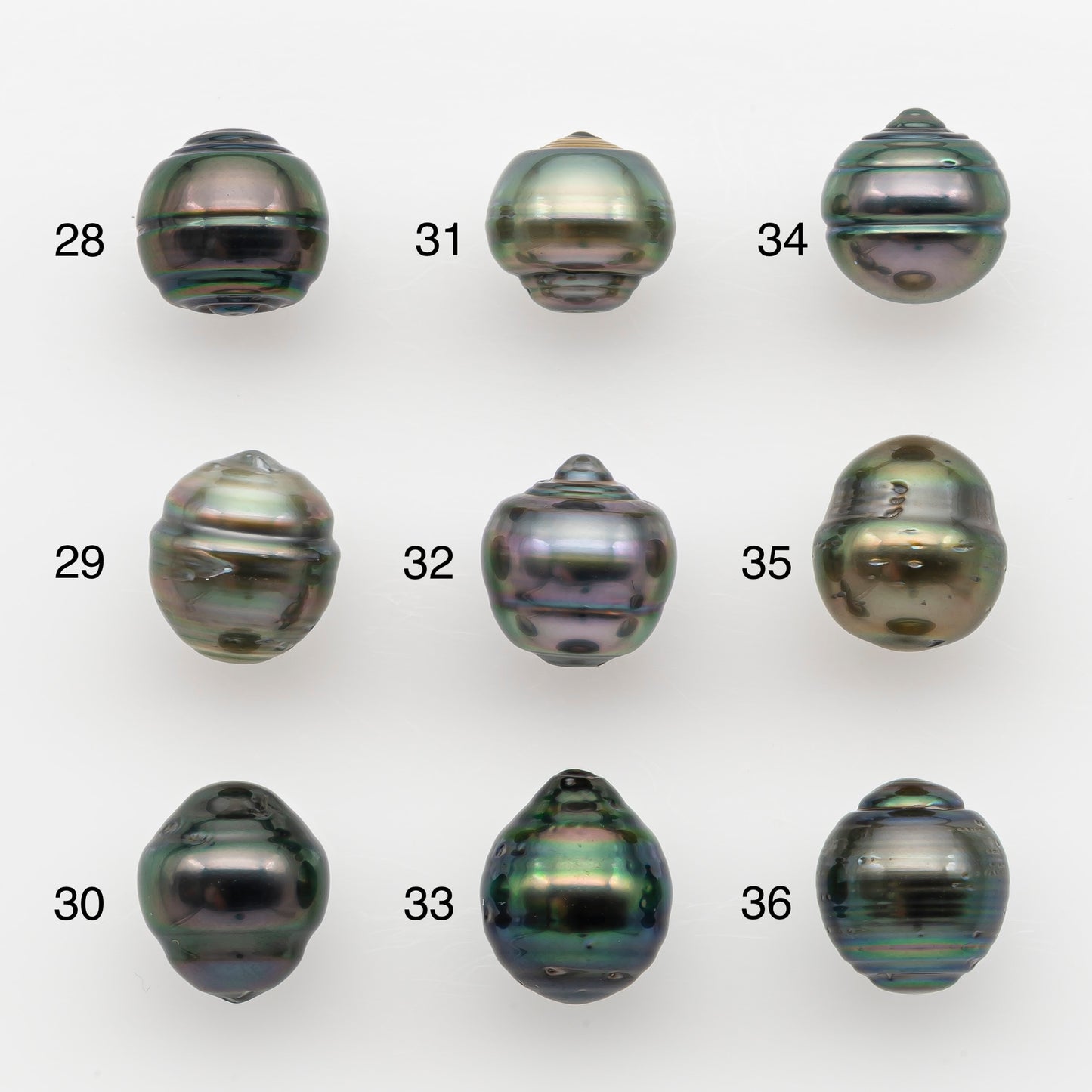 10-11mm Tahitian Pearl, Loose Undrilled with High Luster and for Jewelry Making, SKU # 2736TH