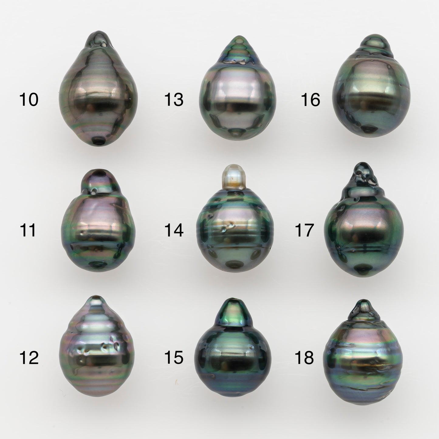 10-11mm Tahitian Pearl, Loose Undrilled with High Luster and for Jewelry Making, SKU # 2737TH