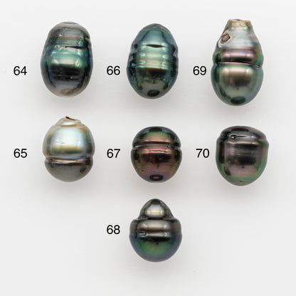 10-11mm Tahitian Pearl, Loose Undrilled with High Luster and for Jewelry Making, SKU # 2737TH