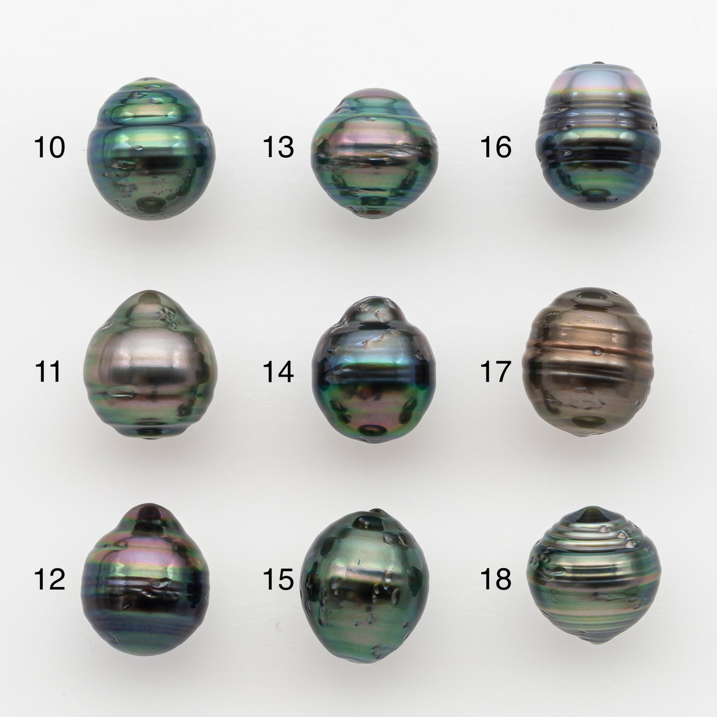 10-11mm Tahitian Pearl, Loose Undrilled with High Luster and for Jewelry Making, SKU # 2738TH