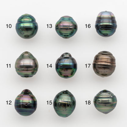 10-11mm Tahitian Pearl, Loose Undrilled with High Luster and for Jewelry Making, SKU # 2738TH