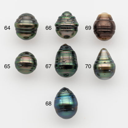 10-11mm Tahitian Pearl, Loose Undrilled with High Luster and for Jewelry Making, SKU # 2738TH