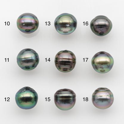 10-11mm Tahitian Pearl, Loose Undrilled with High Luster and for Jewelry Making, SKU # 2744TH