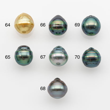 10-11mm Tahitian Pearl, Loose Undrilled with High Luster and for Jewelry Making, SKU # 2744TH