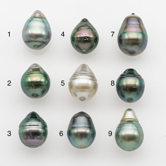 10-11mm Tahitian Pearl, Loose Undrilled with High Luster and for Jewelry Making, SKU # 2745TH