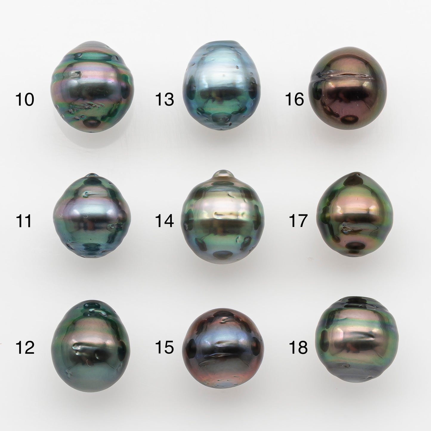 10-11mm Tahitian Pearl, Loose Undrilled with High Luster and for Jewelry Making, SKU # 2746TH