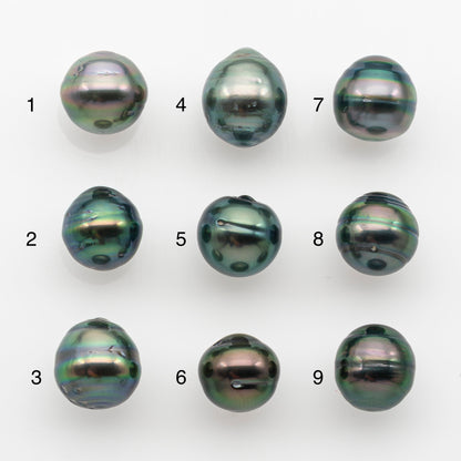 10-11mm Tahitian Pearl, Loose Undrilled with High Luster and for Jewelry Making, SKU # 2746TH