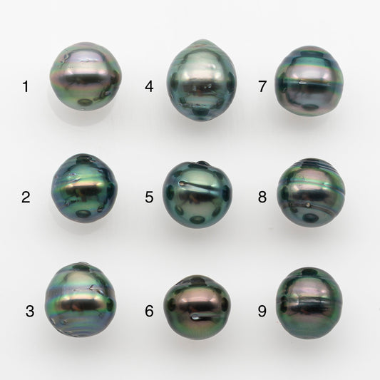 10-11mm Tahitian Pearl, Loose Undrilled with High Luster and for Jewelry Making, SKU # 2746TH