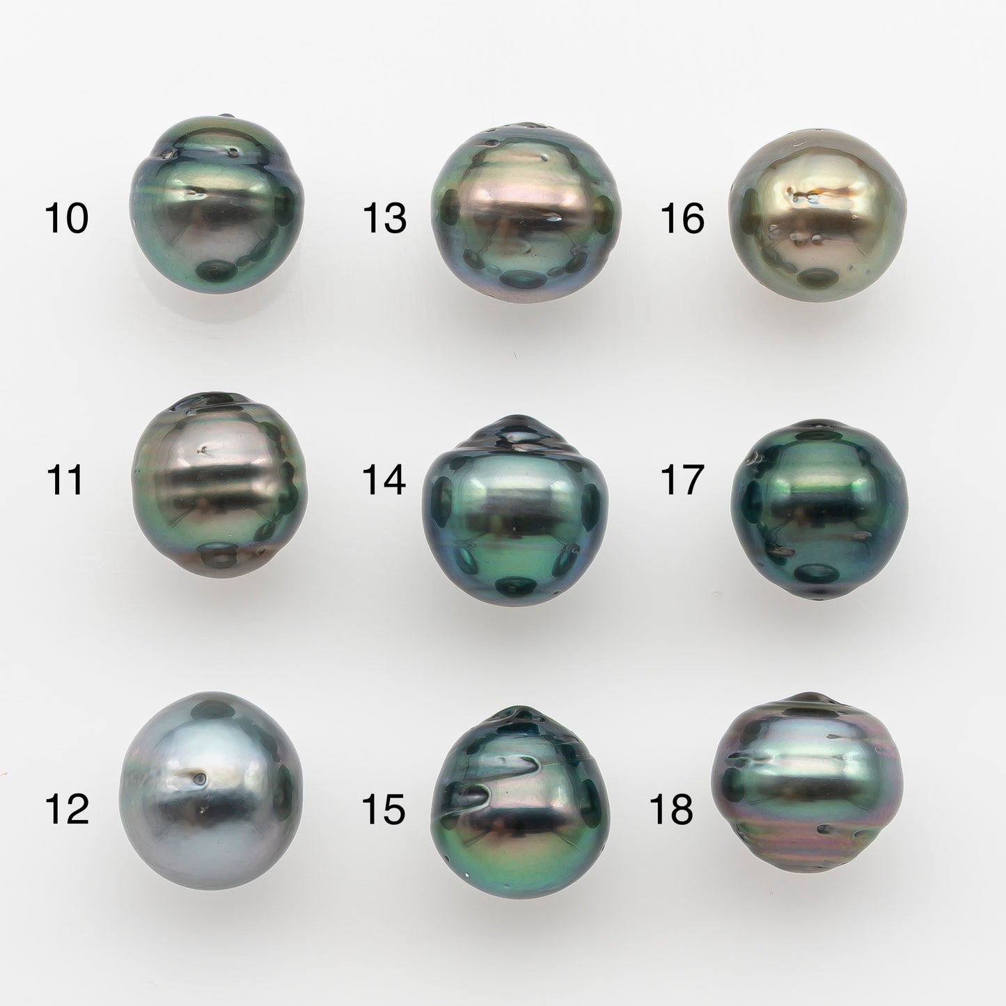 10-11mm Tahitian Pearl, Loose Undrilled with High Luster and for Jewelry Making, SKU # 2747TH
