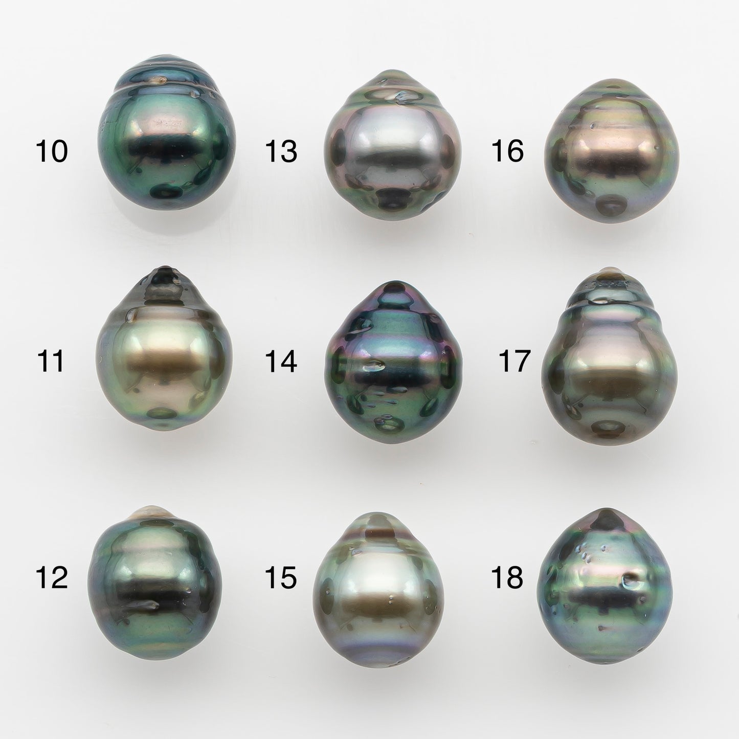 10-11mm Tahitian Pearl, Loose Undrilled with High Luster and for Jewelry Making, SKU # 2748TH