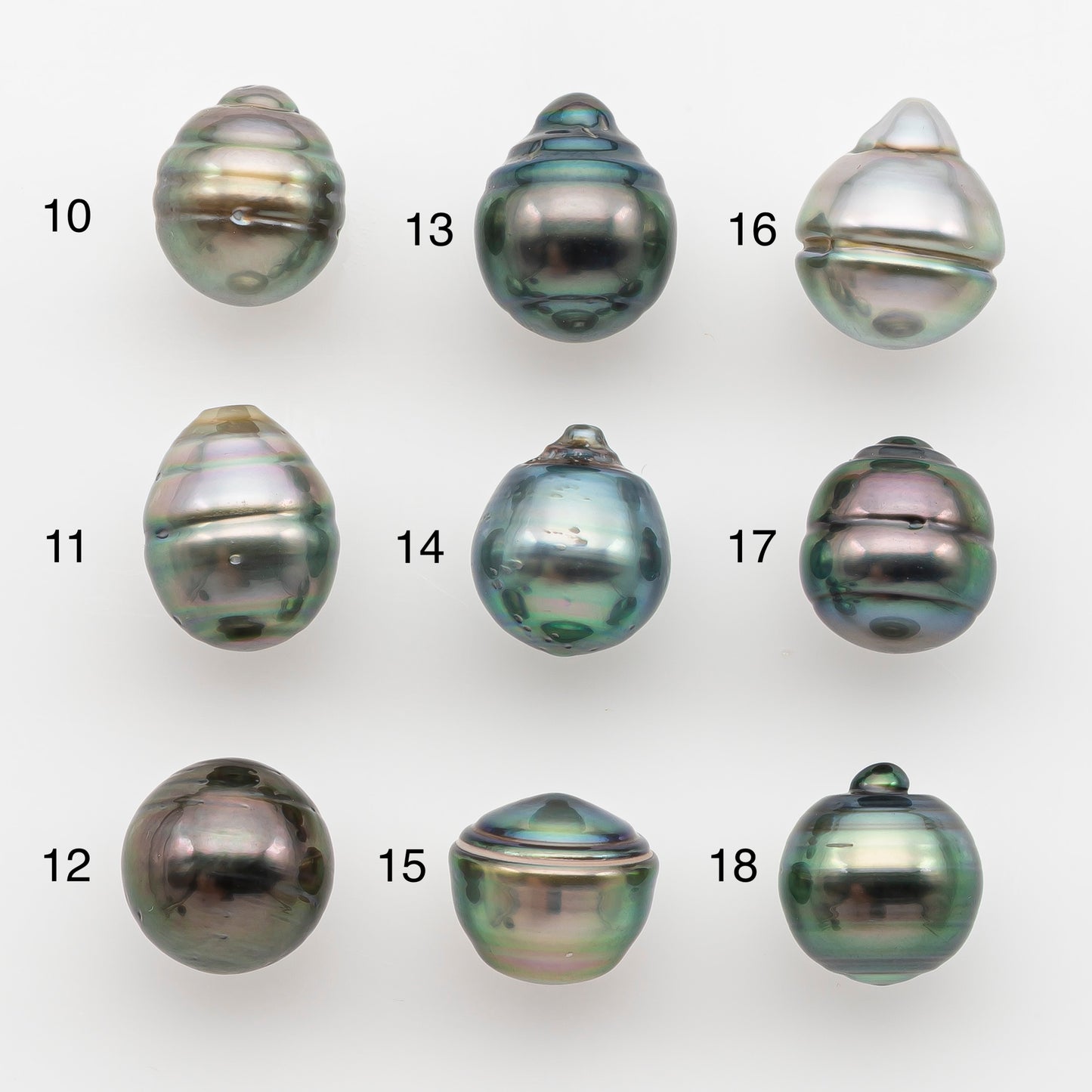 10-11mm Tahitian Pearl, Loose Undrilled with High Luster and for Jewelry Making, SKU # 2750TH