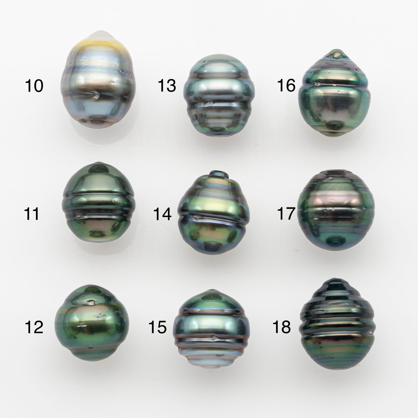 10-11mm Tahitian Pearl, Loose Undrilled with High Luster and for Jewelry Making, SKU # 2751TH