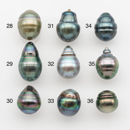 10-11mm Tahitian Pearl, Loose Undrilled with High Luster and for Jewelry Making, SKU # 2751TH