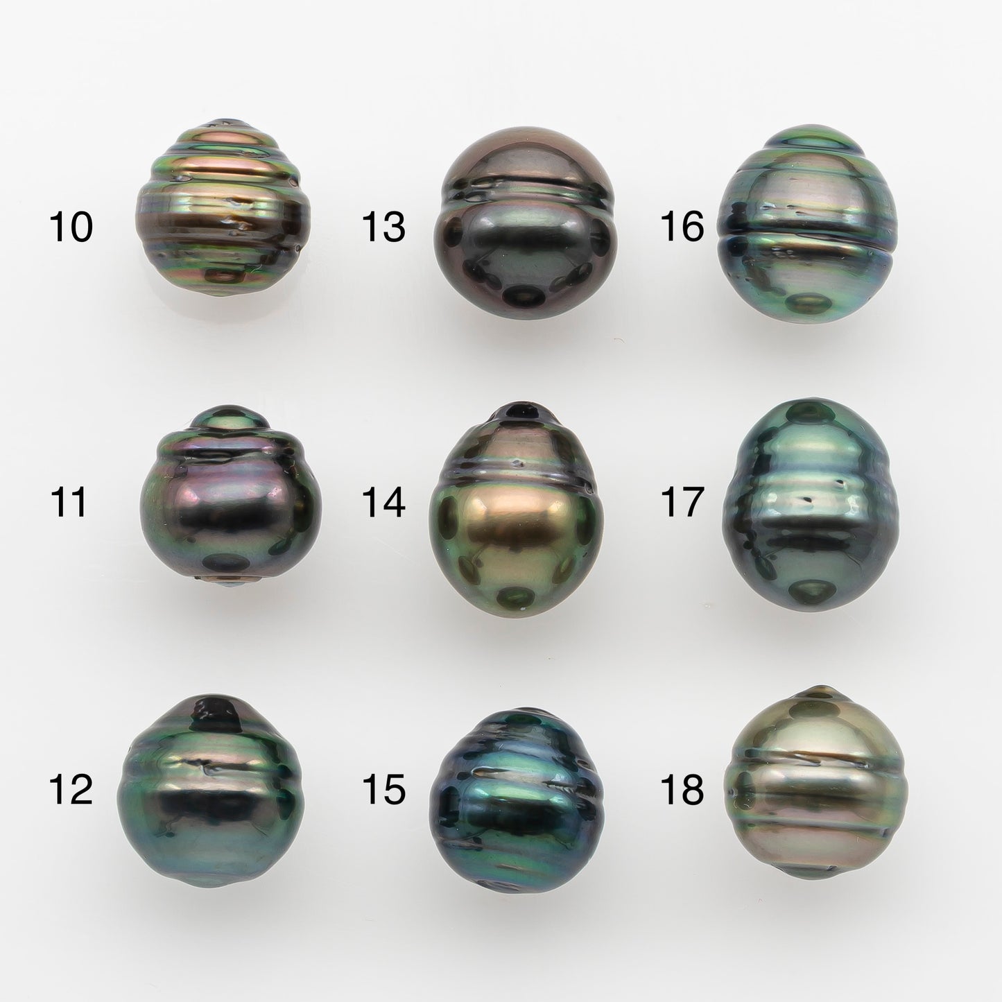 10-11mm Tahitian Pearl, Loose Undrilled with High Luster and for Jewelry Making, SKU # 2752TH