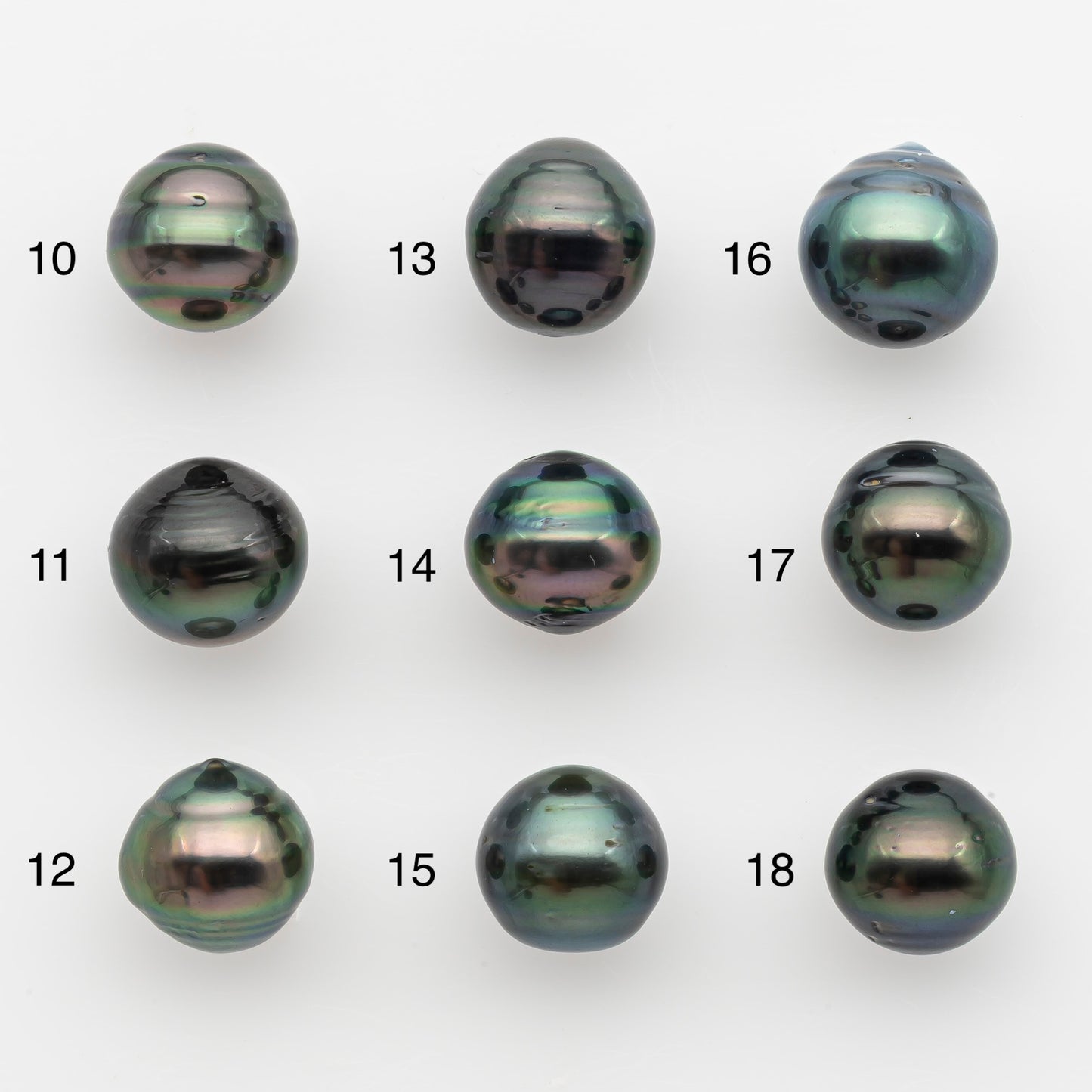 11-12mm Tahitian Pearl, Loose Undrilled with High Luster and for Jewelry Making, SKU # 2758TH