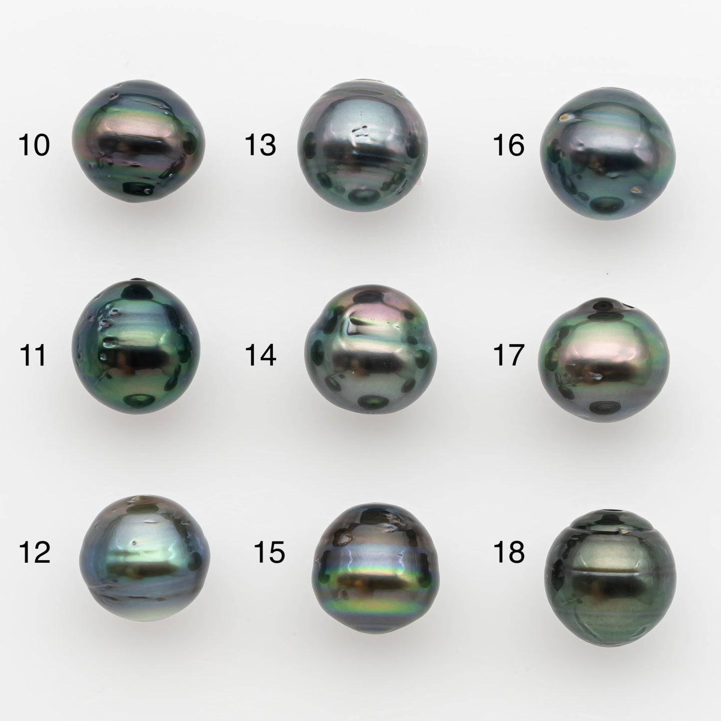 11-12mm Tahitian Pearl, Loose Undrilled with High Luster and for Jewelry Making, SKU # 2759TH