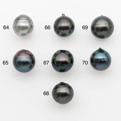11-12mm Tahitian Pearl, Loose Undrilled with High Luster and for Jewelry Making, SKU # 2759TH