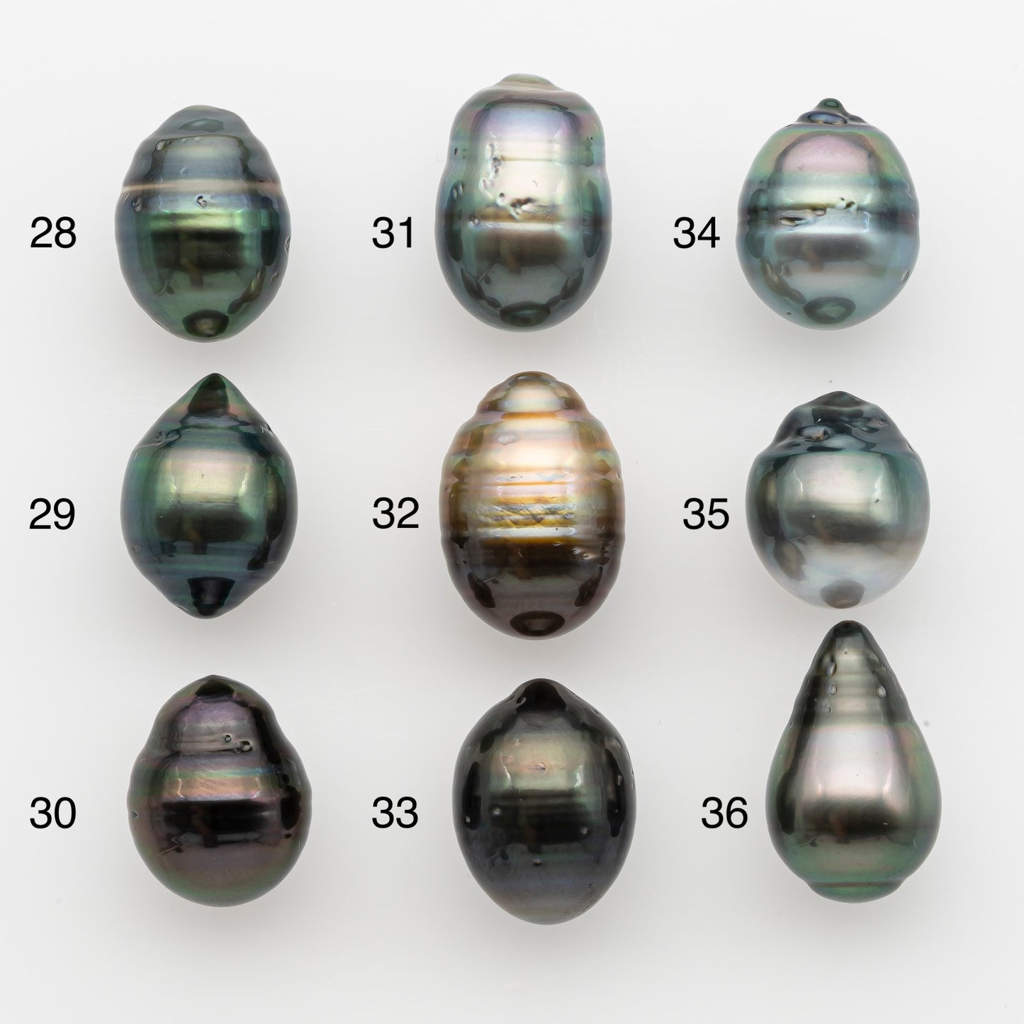 11-12mm Tahitian Pearl, Loose Undrilled with High Luster and for Jewelry Making, SKU # 2761TH