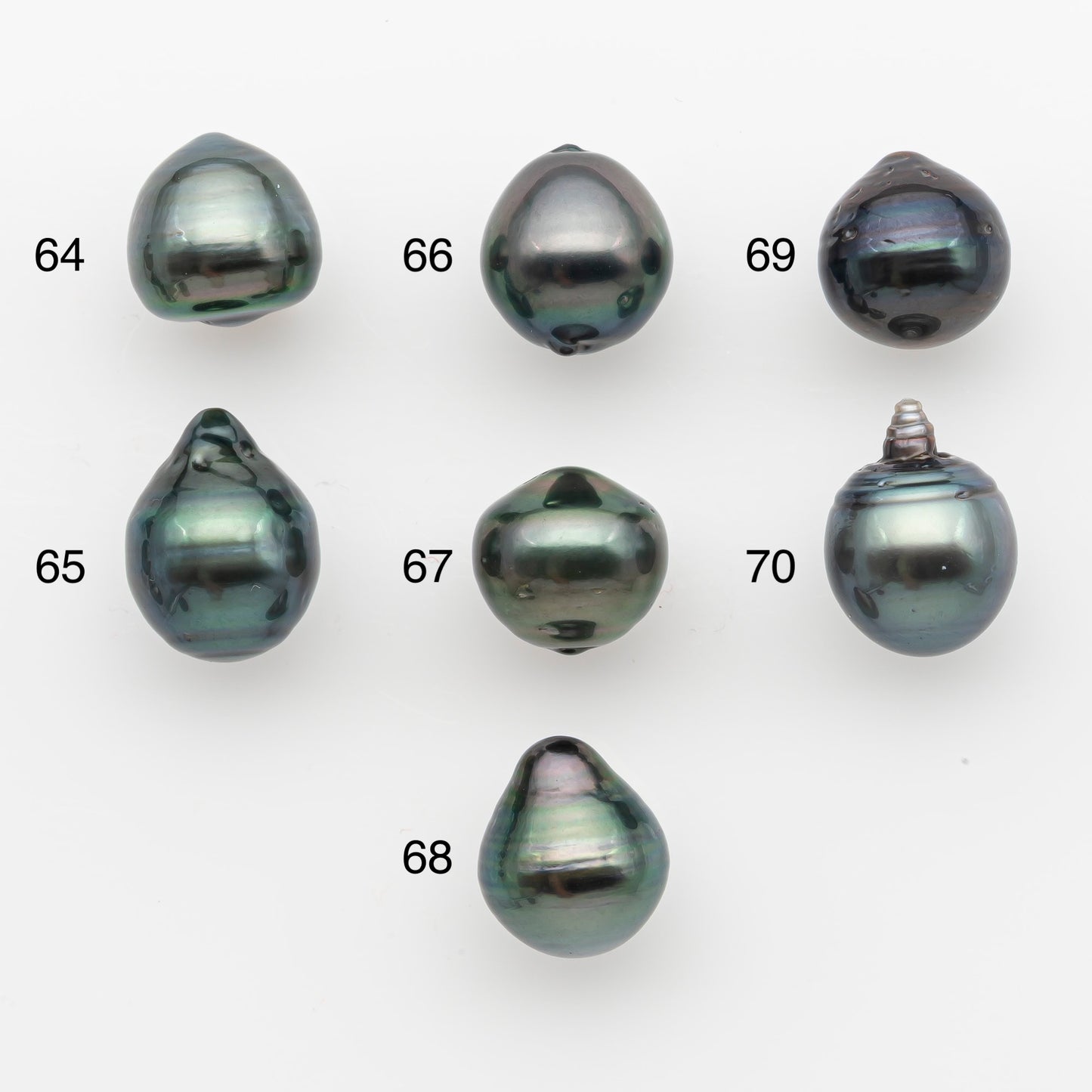 11-12mm Tahitian Pearl, Loose Undrilled with High Luster and for Jewelry Making, SKU # 2761TH