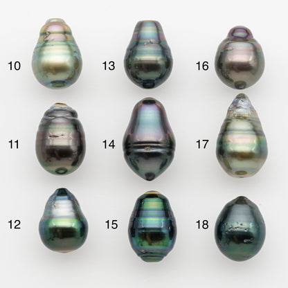 11-12mm Tahitian Pearl, Loose Undrilled with High Luster and for Jewelry Making, SKU # 2762TH