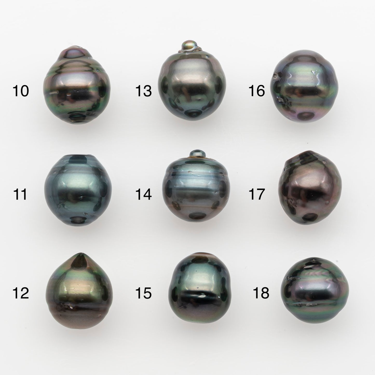 11-12mm Tahitian Pearl, Loose Undrilled with High Luster and for Jewelry Making, SKU # 2764TH