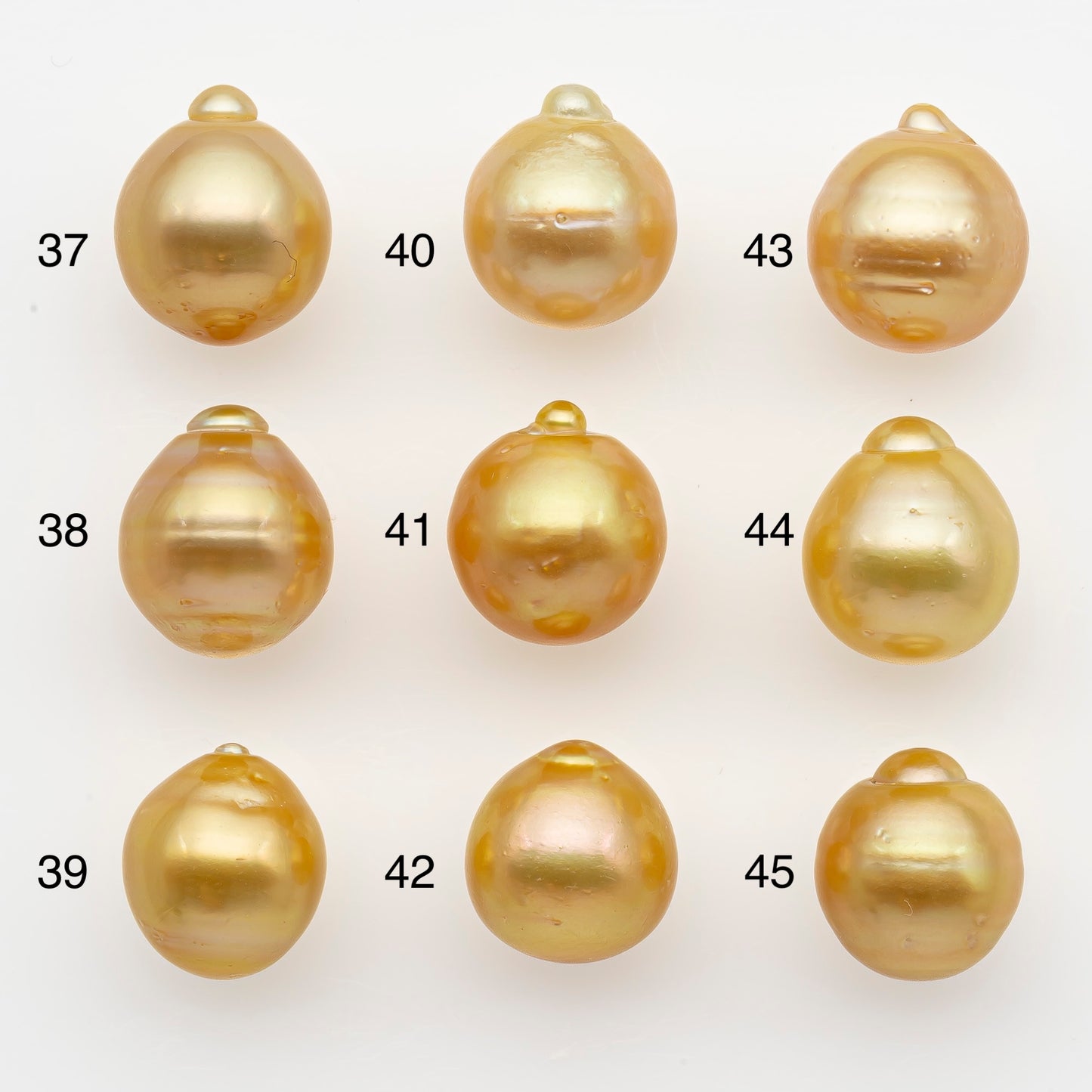 12-13mm South Sea Pearl in Natural Gold Color, Loose Drop Shape, Undrilled for Jewelry Making, SKU # 2769GS
