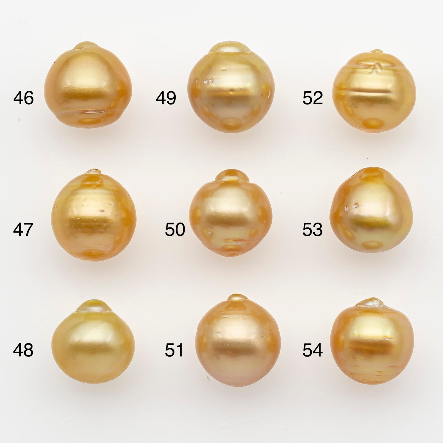 12-13mm South Sea Pearl in Natural Gold Color, Loose Drop Shape, Undrilled for Jewelry Making, SKU # 2769GS