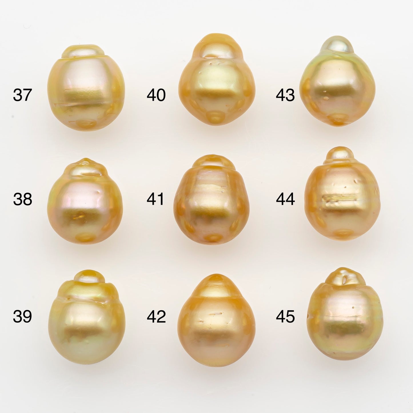 12-13mm South Sea Pearl in Natural Gold Color, Loose Drop Shape, Undrilled for Jewelry Making, SKU # 2770GS