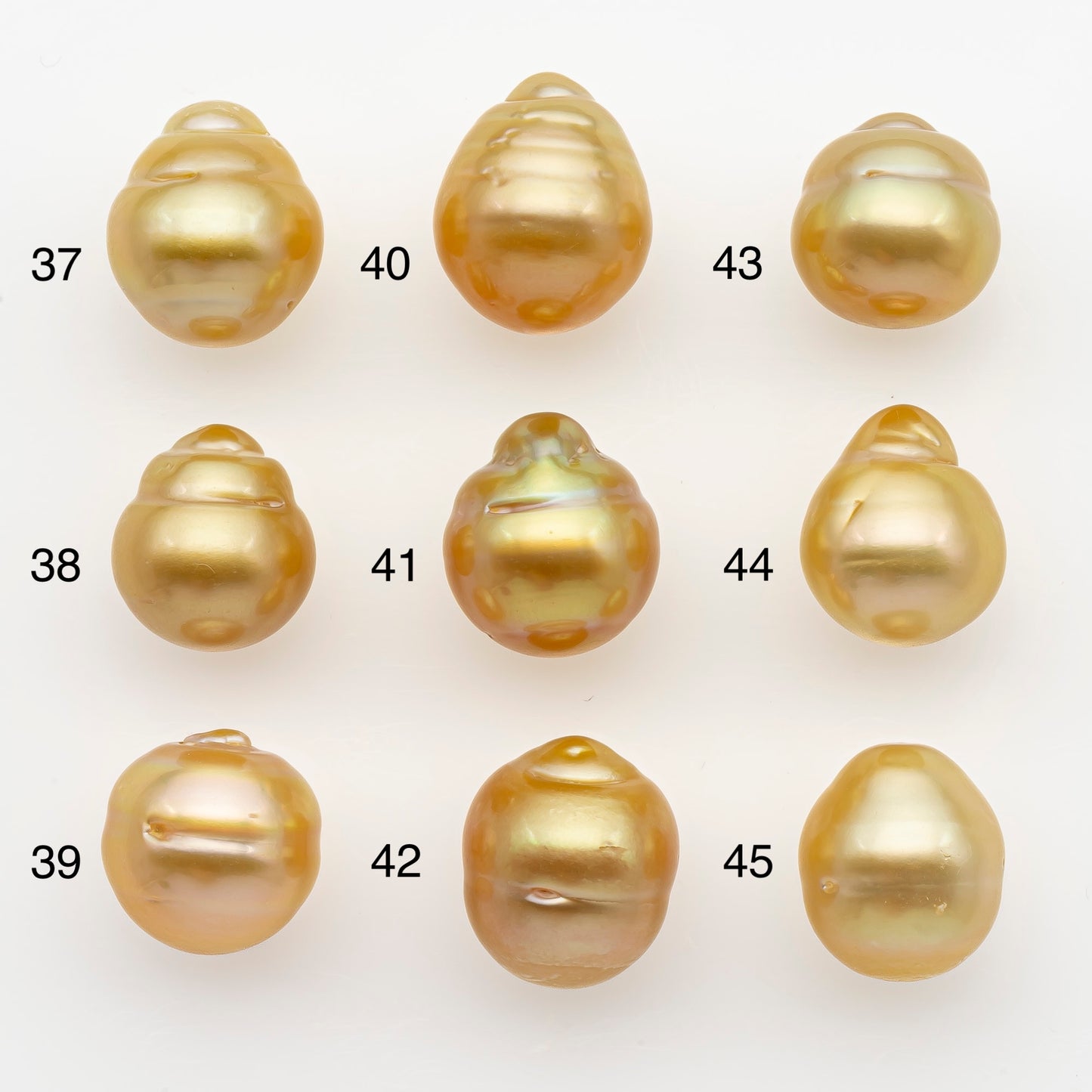 12-13mm South Sea Pearl in Natural Gold Color, Loose Drop Shape, Undrilled for Jewelry Making, SKU # 2771GS