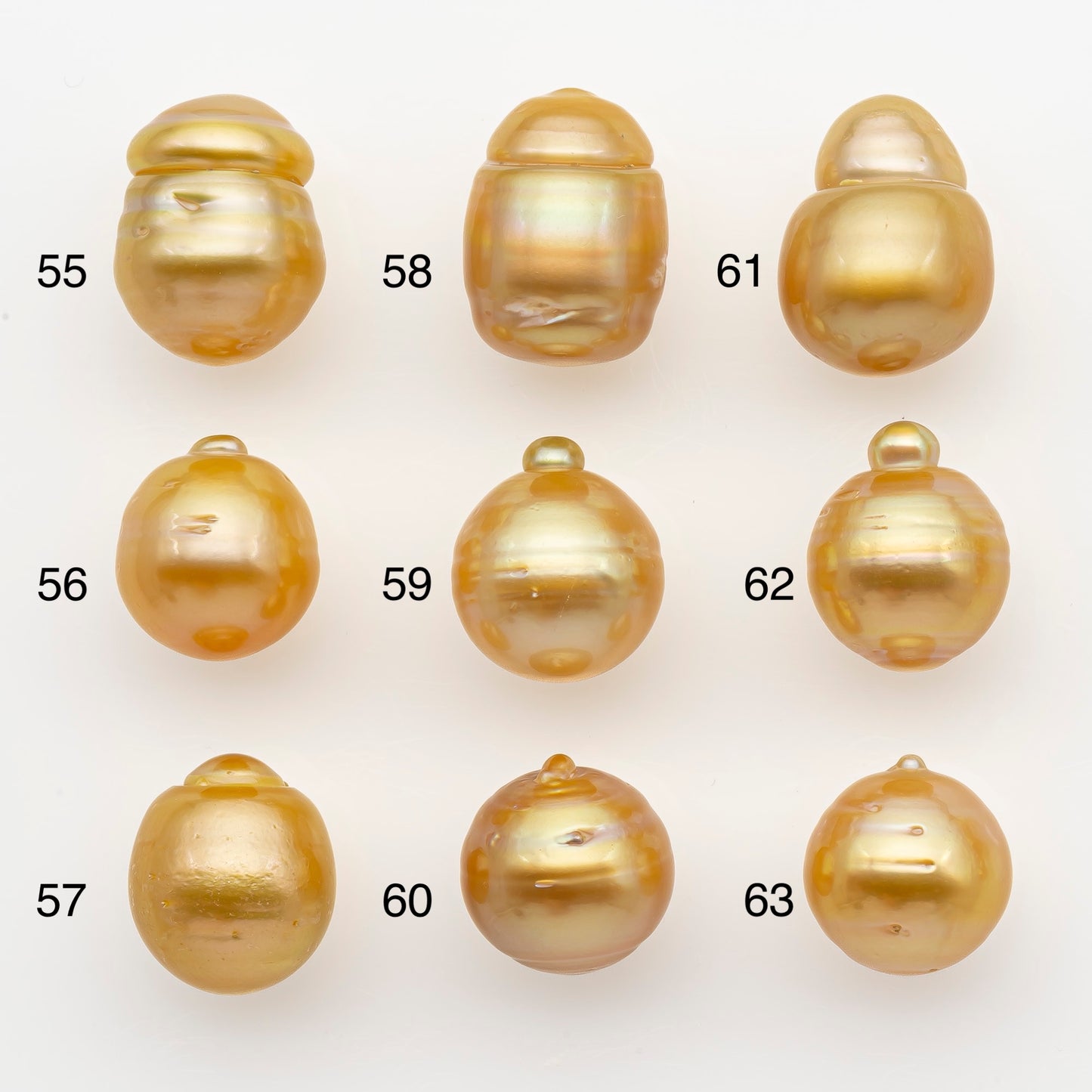 12-13mm South Sea Pearl in Natural Gold Color, Loose Drop Shape, Undrilled for Jewelry Making, SKU # 2771GS