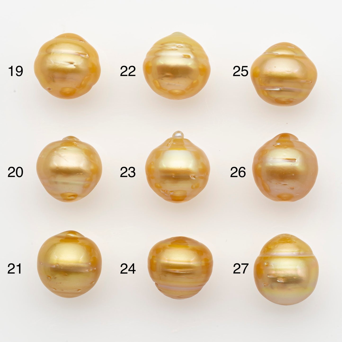 12-13mm South Sea Pearl in Natural Gold Color, Loose Drop Shape, Undrilled for Jewelry Making, SKU # 2772GS